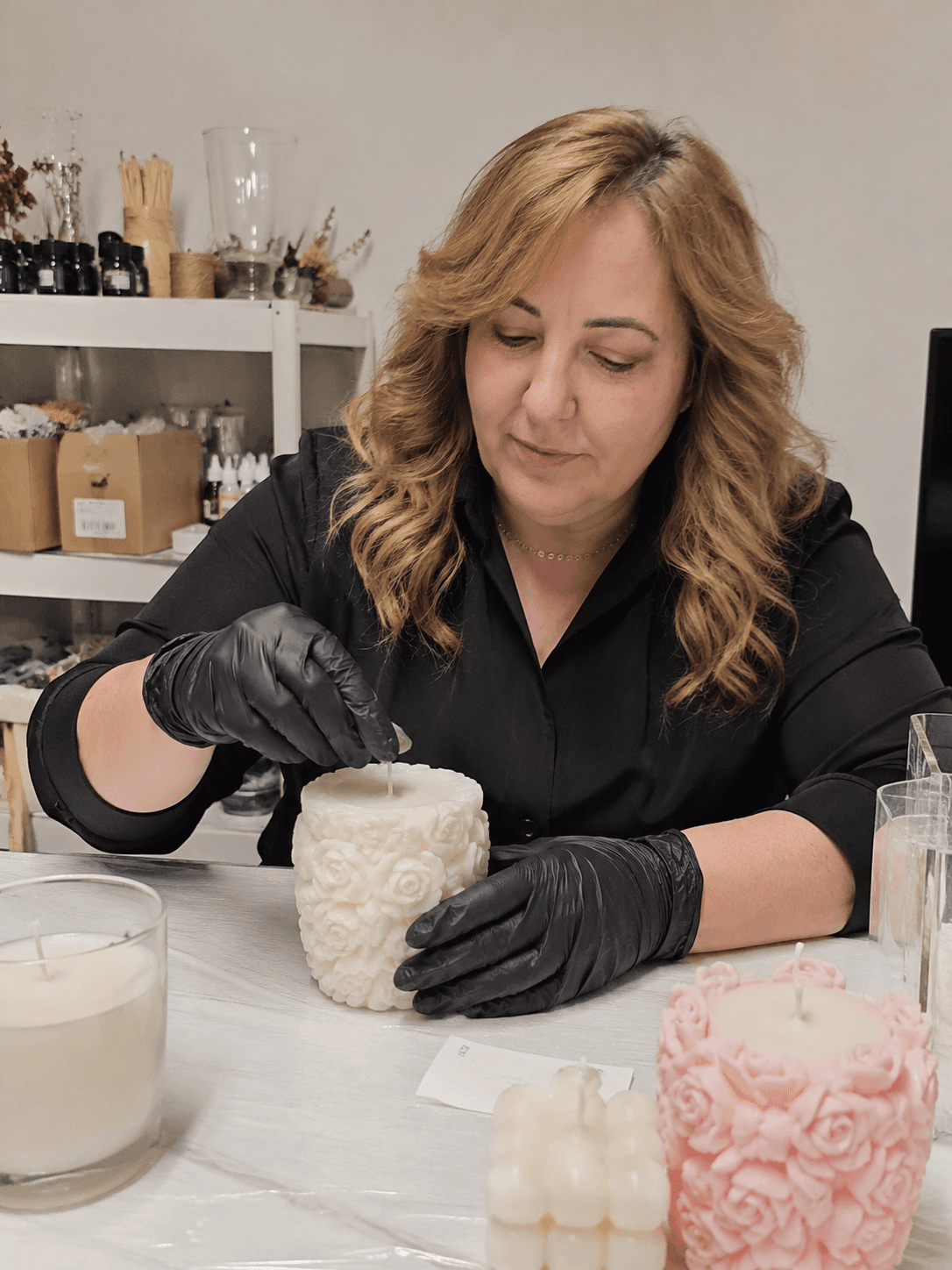 Liza, the maker behind Pretty Petal